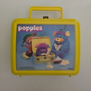 Vintage Aladdin Popples yellow lunchbox